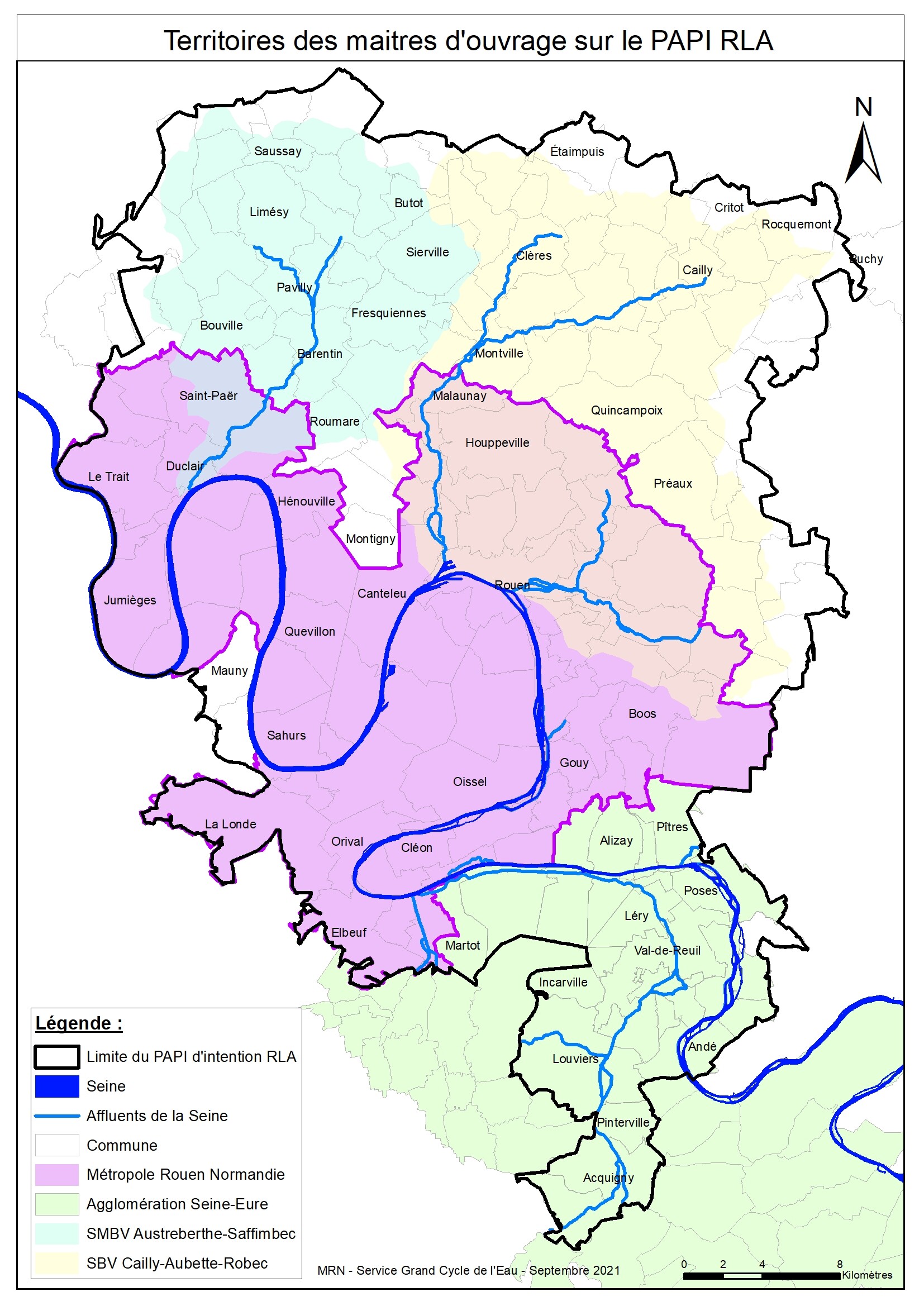 Carte du territoire du PEP 2018-2022